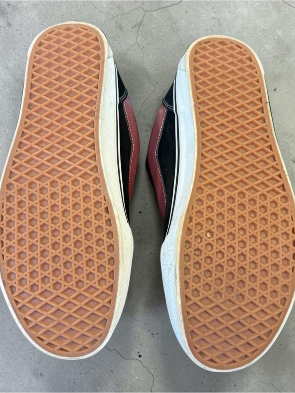 Vans Knu Skool Mens Skateboarding Casual Sneakers Black Port Red White - Picture 5 of 5